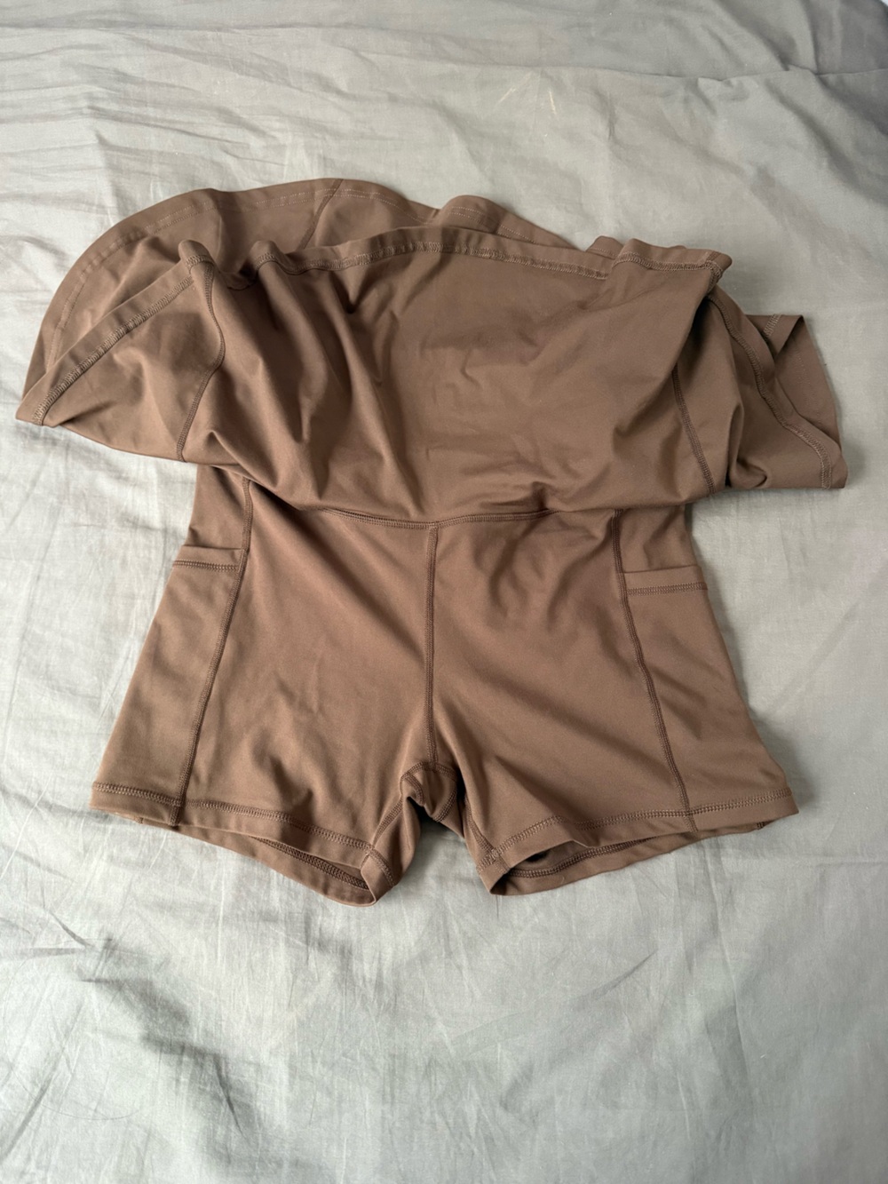 POPFLEX Twirl Skort - Brown, Size M - Picture 6 of 7